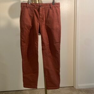 Reddish rust-colored J. Crew pants
